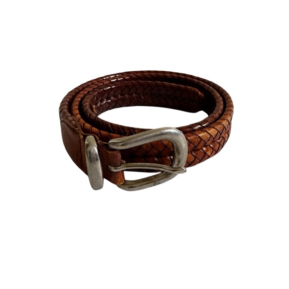 Coach Belt Size 38 #5922 Braided Leather Boho Western - Picture 1 of 10